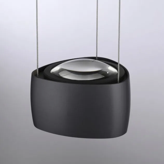 Paul Neuhaus LED Pendelleuchte Q-STRETTO, schwarz, dimmbar, Fernbedienung
