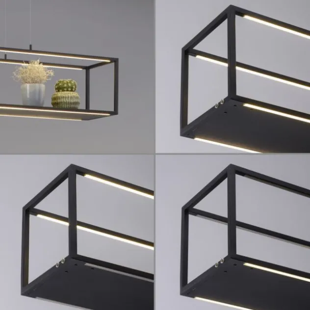 Paul Neuhaus LED Pendelleuchte CONNI schwarz, Deko Fläche