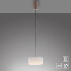 Paul Neuhaus LED Pendelleuchte MARIKA, sand, höhenverstellbar