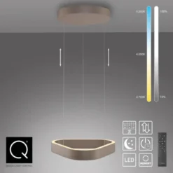 Paul Neuhaus LED Pendelleuchte Q-STRETTO, bronce
