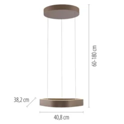 Paul Neuhaus LED Pendelleuchte Q-STRETTO, bronce