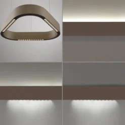 Paul Neuhaus LED Pendelleuchte Q-STRETTO, bronce