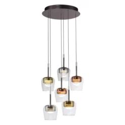 Paul Neuhaus LED Pendelleuchte Q-KON 6-flammig mehrfarbig Smart Home