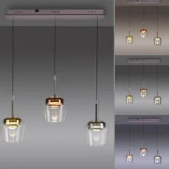 Paul Neuhaus LED Pendelleuchte Q-KON 3-flammig mehrfarbig Smart Home