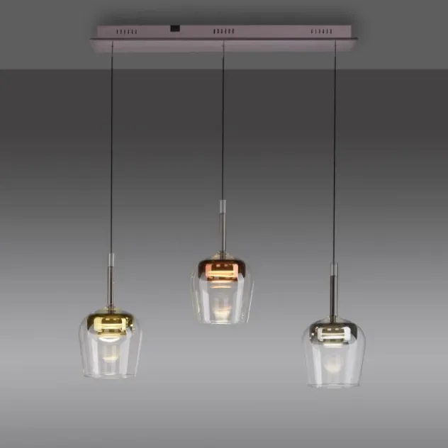 Paul Neuhaus LED Pendelleuchte Q-KON 3-flammig mehrfarbig Smart Home
