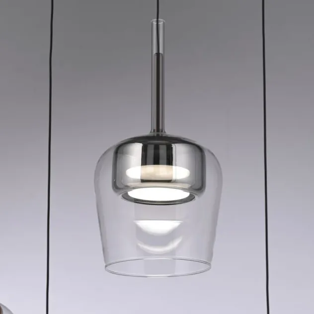 Paul Neuhaus LED Pendelleuchte Q-KON 1-flammig silber Smart Home App