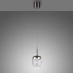 Paul Neuhaus LED Pendelleuchte Q-KON 1-flammig silber Smart Home App