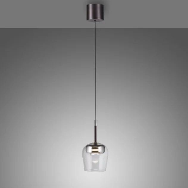 Paul Neuhaus LED Pendelleuchte Q-KON 1-flammig silber Smart Home App