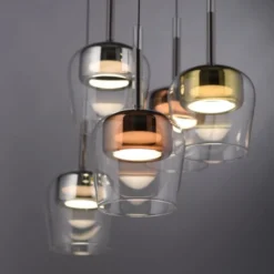 Paul Neuhaus LED Pendelleuchte Q-KON 5-flammig mehrfarbig Smart Home