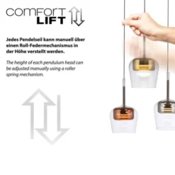 Paul Neuhaus LED Pendelleuchte Q-KON 5-flammig mehrfarbig Smart Home