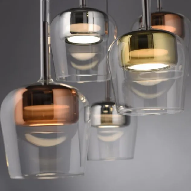 Paul Neuhaus LED Pendelleuchte Q-KON 5-flammig mehrfarbig Smart Home