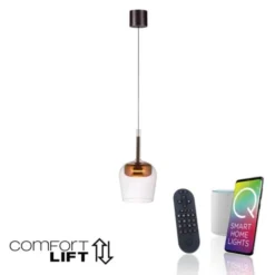 Paul Neuhaus LED Pendelleuchte Q-KON 1-flammig kupfer Smart Home App