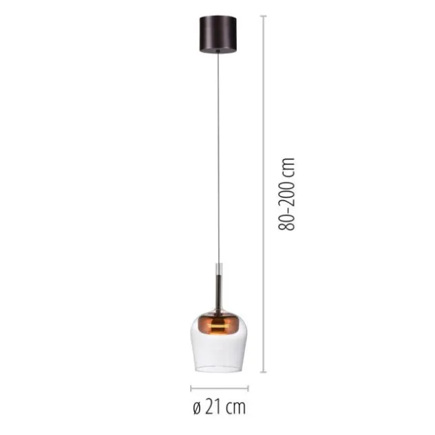 Paul Neuhaus LED Pendelleuchte Q-KON 1-flammig kupfer Smart Home App
