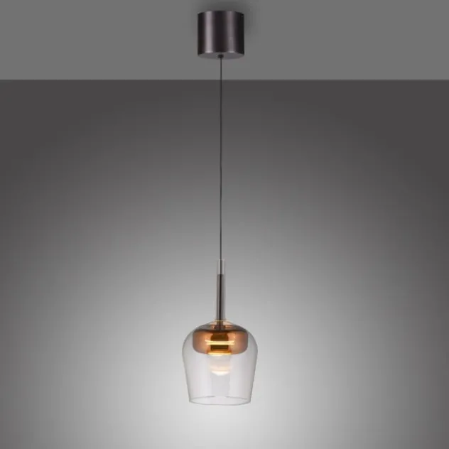 Paul Neuhaus LED Pendelleuchte Q-KON 1-flammig kupfer Smart Home App