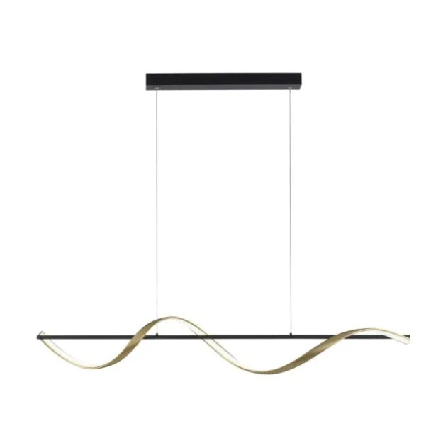 Paul Neuhaus LED Pendelleuchte Q-SWING anthrazit messing matt Smart Home