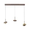 Paul Neuhaus LED Pendelleuchte Q-ROTATE 3 flammig braun höhenverstellbar