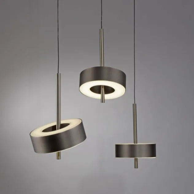 Paul Neuhaus LED Pendelleuchte Q-ROTATE 3 flammig braun höhenverstellbar