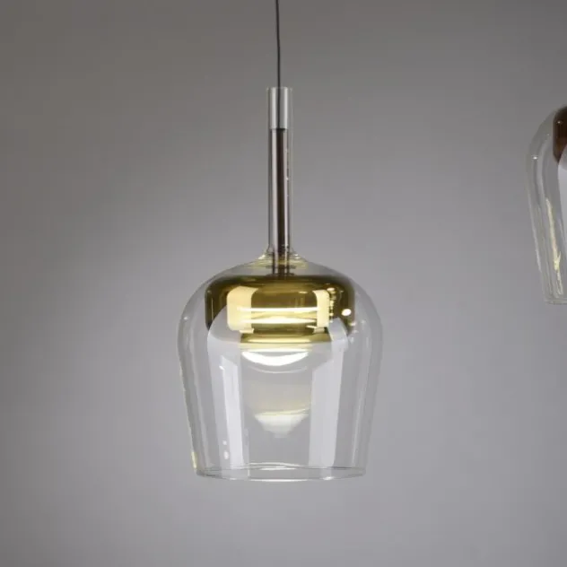 Paul Neuhaus LED Pendelleuchte Q-KON 1-flammig gold Smart Home App