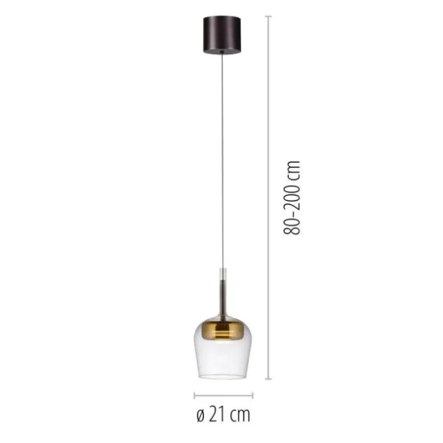 Paul Neuhaus LED Pendelleuchte Q-KON 1-flammig gold Smart Home App
