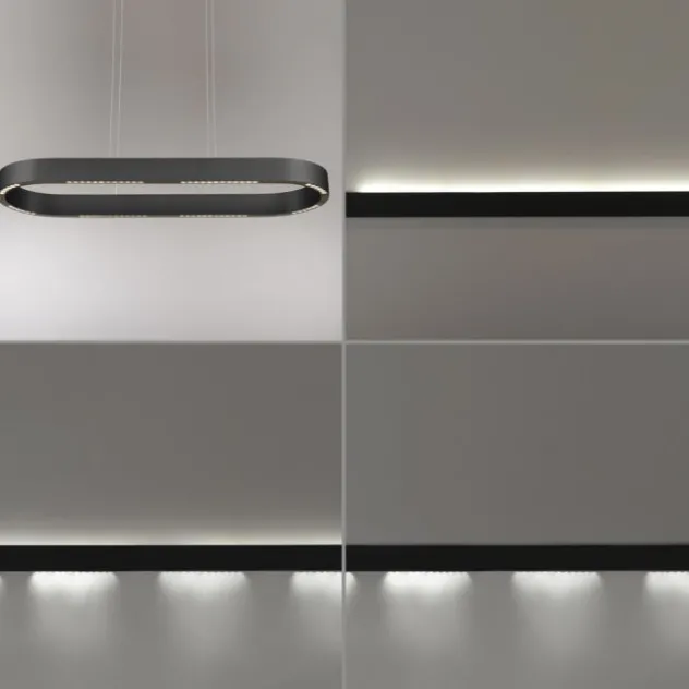 Paul Neuhaus LED Pendelleuchte Q-STRETTO, schwarz, mit Fernbedienung