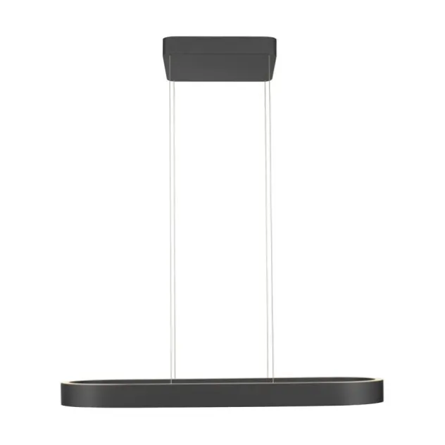 Paul Neuhaus LED Pendelleuchte Q-STRETTO, schwarz, mit Fernbedienung