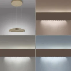 Paul Neuhaus LED Pendelleuchte Q-STRETTO, bronce,