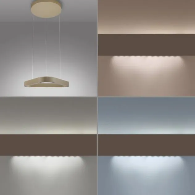 Paul Neuhaus LED Pendelleuchte Q-STRETTO, bronce,