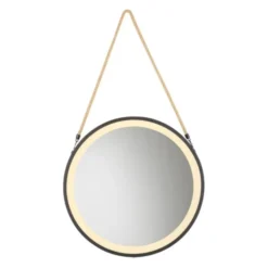 Paul Neuhaus LED Spiegel VIDRO, schwarz,