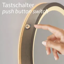 Paul Neuhaus LED Spiegel VIDRO, bronce,