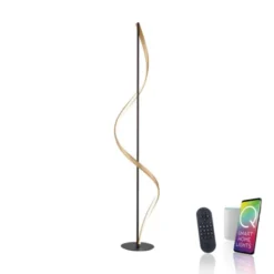Paul Neuhaus LED Stehleuchte Q-SWING anthrazit steuerbar Smart Home