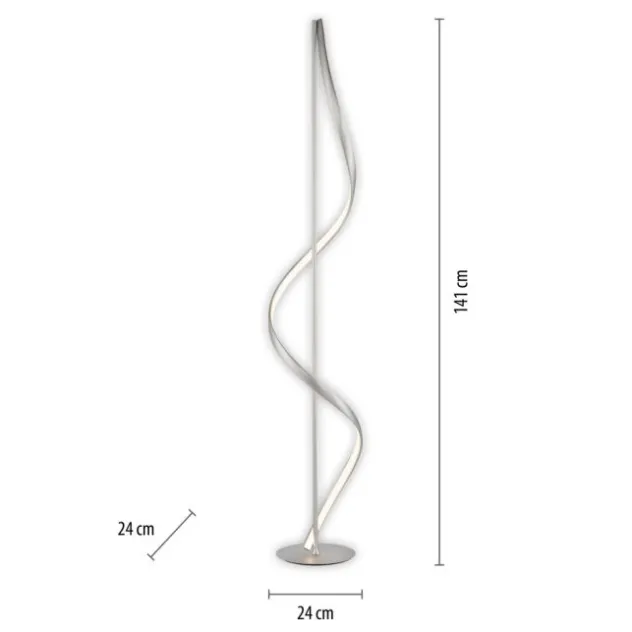 Paul Neuhaus LED Stehleuchte Q-SWING silber steuerbar Smart Home