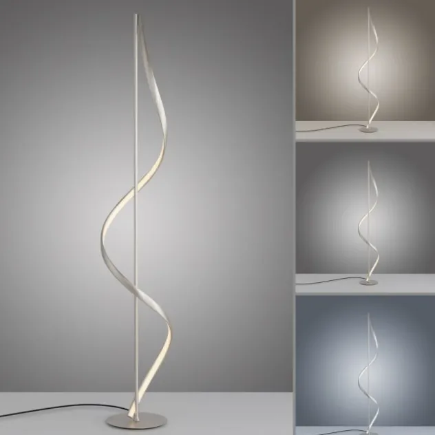 Paul Neuhaus LED Stehleuchte Q-SWING silber steuerbar Smart Home