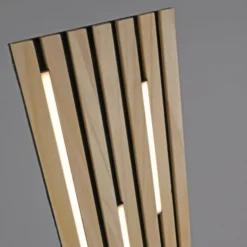 Paul Neuhaus LED Stehleuchte Q-AKUSTIK Holz-natur Smarthome steuerbar