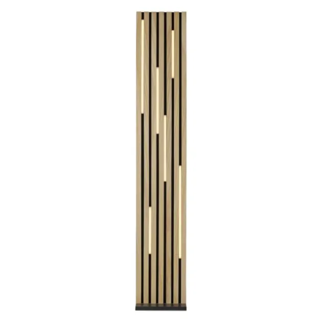 Paul Neuhaus LED Stehleuchte Q-AKUSTIK Holz-natur Smarthome steuerbar