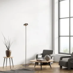 Paul Neuhaus LED Stehleuchte Q-ROTATE dark-metal brown Smarthome
