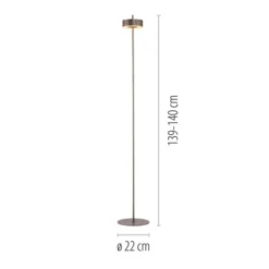 Paul Neuhaus LED Stehleuchte Q-ROTATE dark-metal brown Smarthome