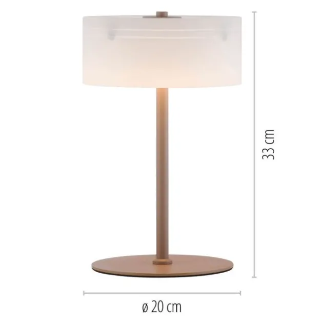 Paul Neuhaus LED Tischleuchte MARIKA, sand, Touchdimmer