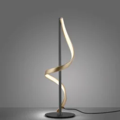 Paul Neuhaus LED Tischleuchte Q-SWING anthrazit messing matt steuerbar Smart Home