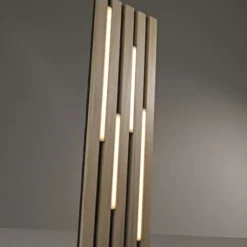 Paul Neuhaus LED Tischleuchte Q-AKUSTIK Holz-natur Smarthome App CCT