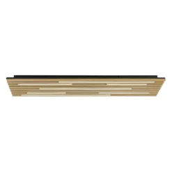 Paul Neuhaus LED Wand-Deckenleuchte Q-AKUSTIK Holz-natur Smarthome