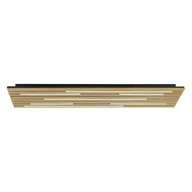 Paul Neuhaus LED Wand-Deckenleuchte Q-AKUSTIK Holz-natur Smarthome