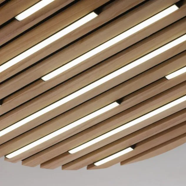 Paul Neuhaus LED Wand-Deckenleuchte Q-AKUSTIK Holz-natur Smarthome