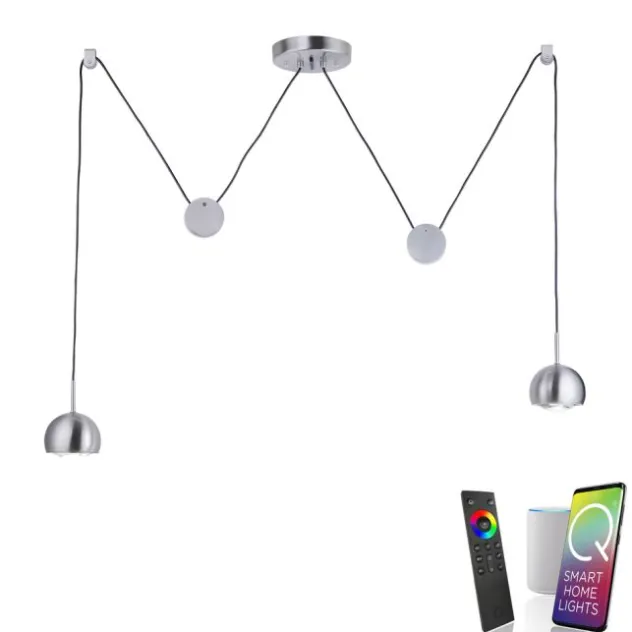 Paul Neuhaus, Q-ADAM, LED-Pendelleuchte, höhenverstellbar, Smart-Home
