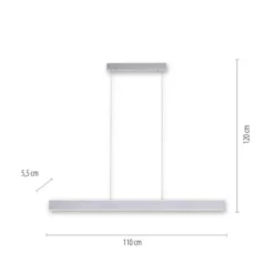 Paul Neuhaus Q ADRIANA LED Pendelleuchte Smart Home aluminium RGB