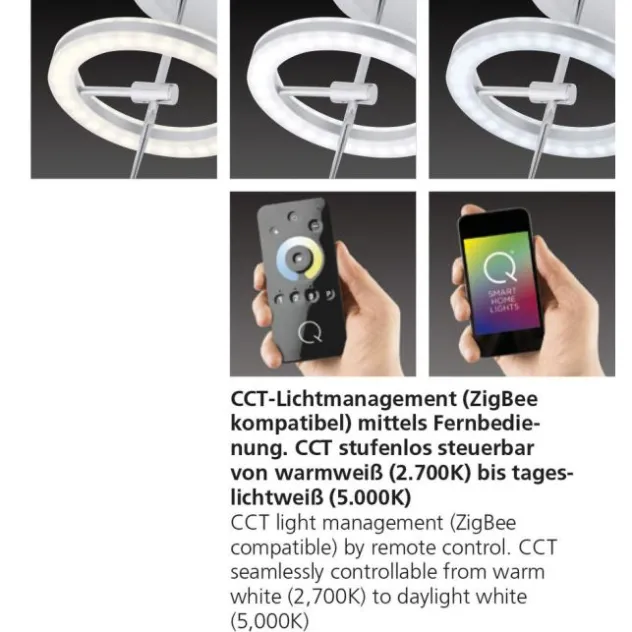 Paul Neuhaus, Q-AMY, LED-Deckenleuchte, dimmbar, CCT, Smart Home (Auslauf)