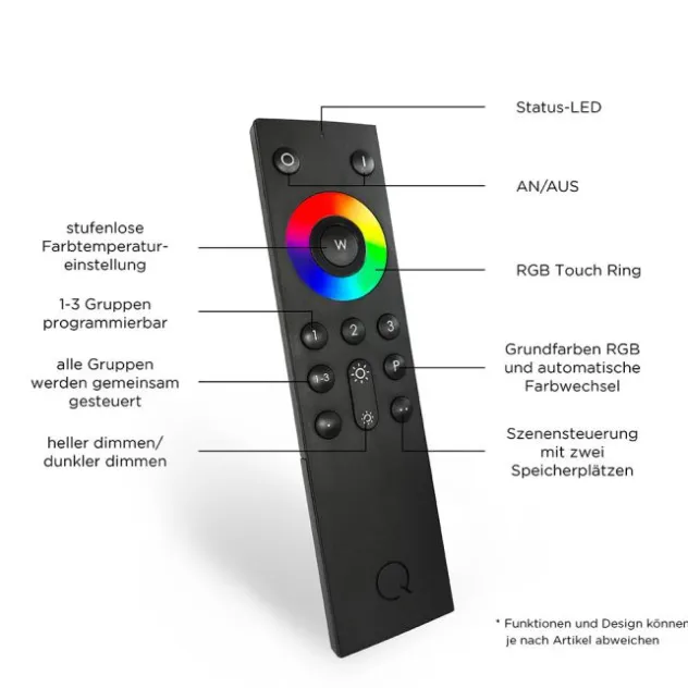 Paul Neuhaus, Q-AMY, LED-Deckenleuchte, dimmbar, CCT, Smart Home (Auslauf)