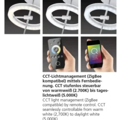 Paul Neuhaus,Q-AMY, LED-Tischleuchte, CCT, dimmbar, Smart-Home(Auslauf)