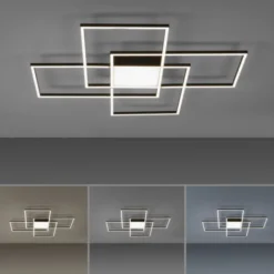 Paul Neuhaus Q-Asmin LED Deckenleuchte Smart Home 80x80 schwarz