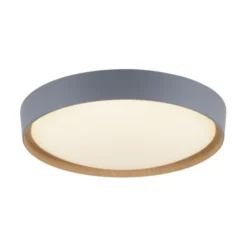 Paul Neuhaus Q EMILIA Deckenleuchte Smart Home grau matt farbig Holzoptik dimmbar