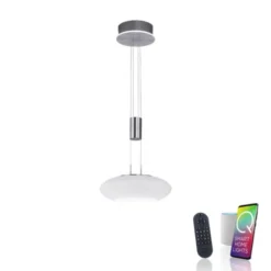 Paul Neuhaus, Q-ETIENNE, LED Pendelleuchte stahl, Smart Home